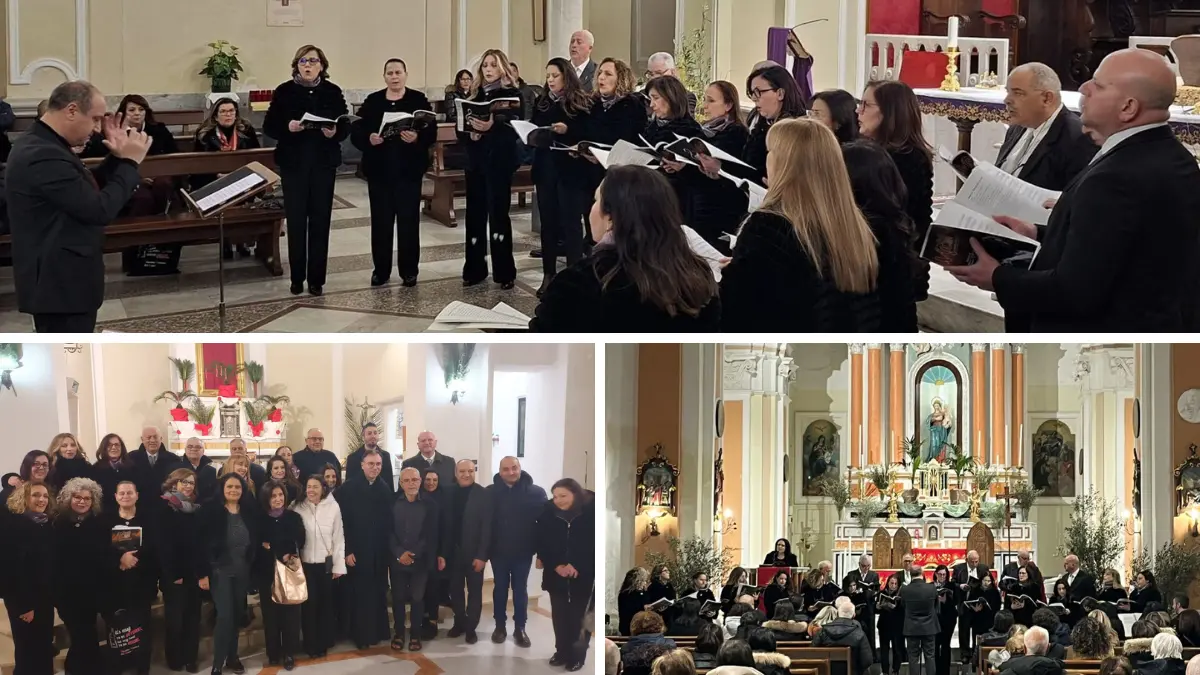Un cammino di musica e fede: il Coro polifonico Musica Nova emoziona Sant’Onofrio, Serrata e Nicotera\n