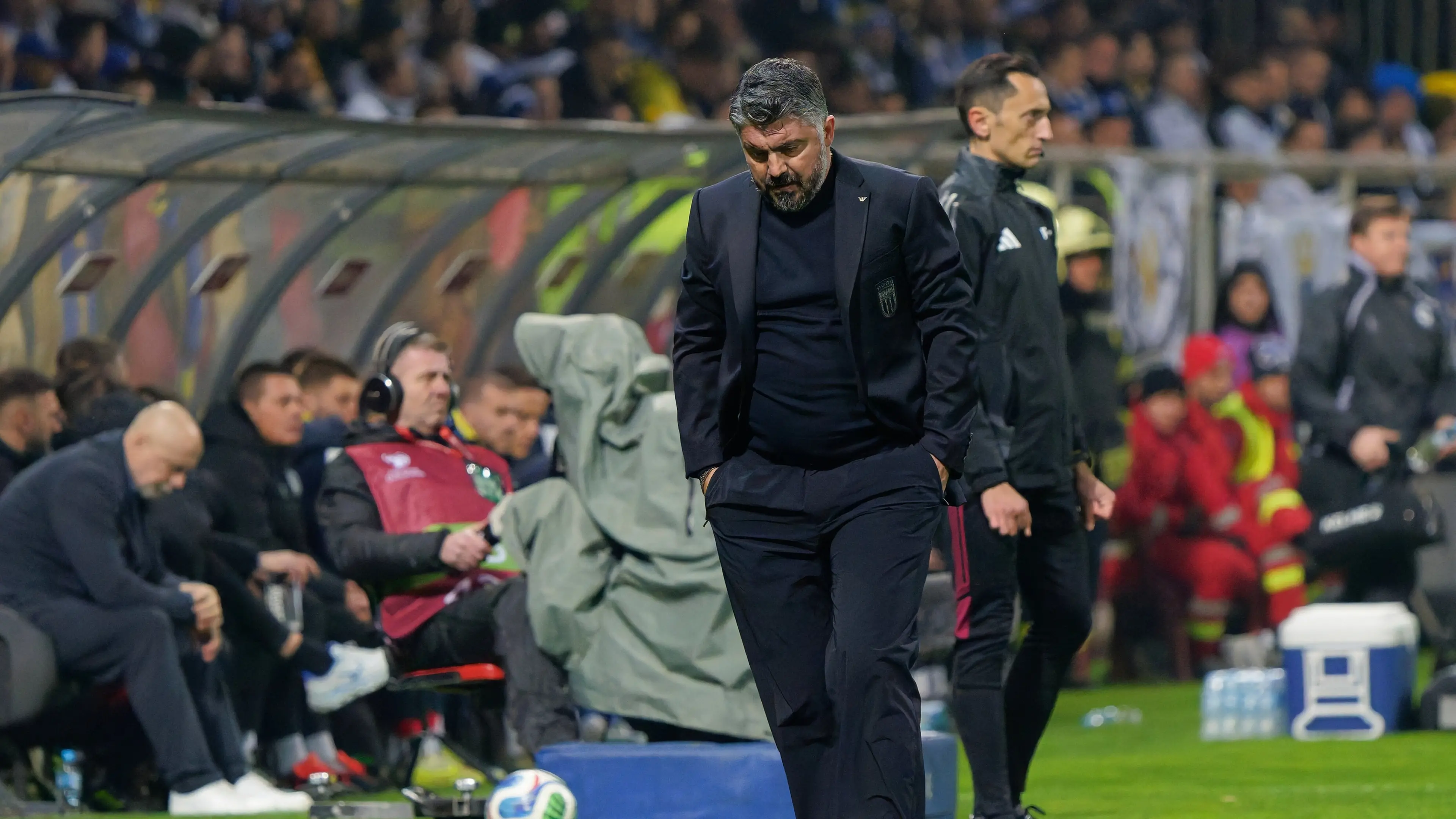 Gennaro Gattuso head coach of Italy disappointment during European Qualifiers PlayOff - Bosnia and Herzegovina vs Italy, FIFA World Cup match in Zenica, Bosnia and Herzegovina, March 31 2026