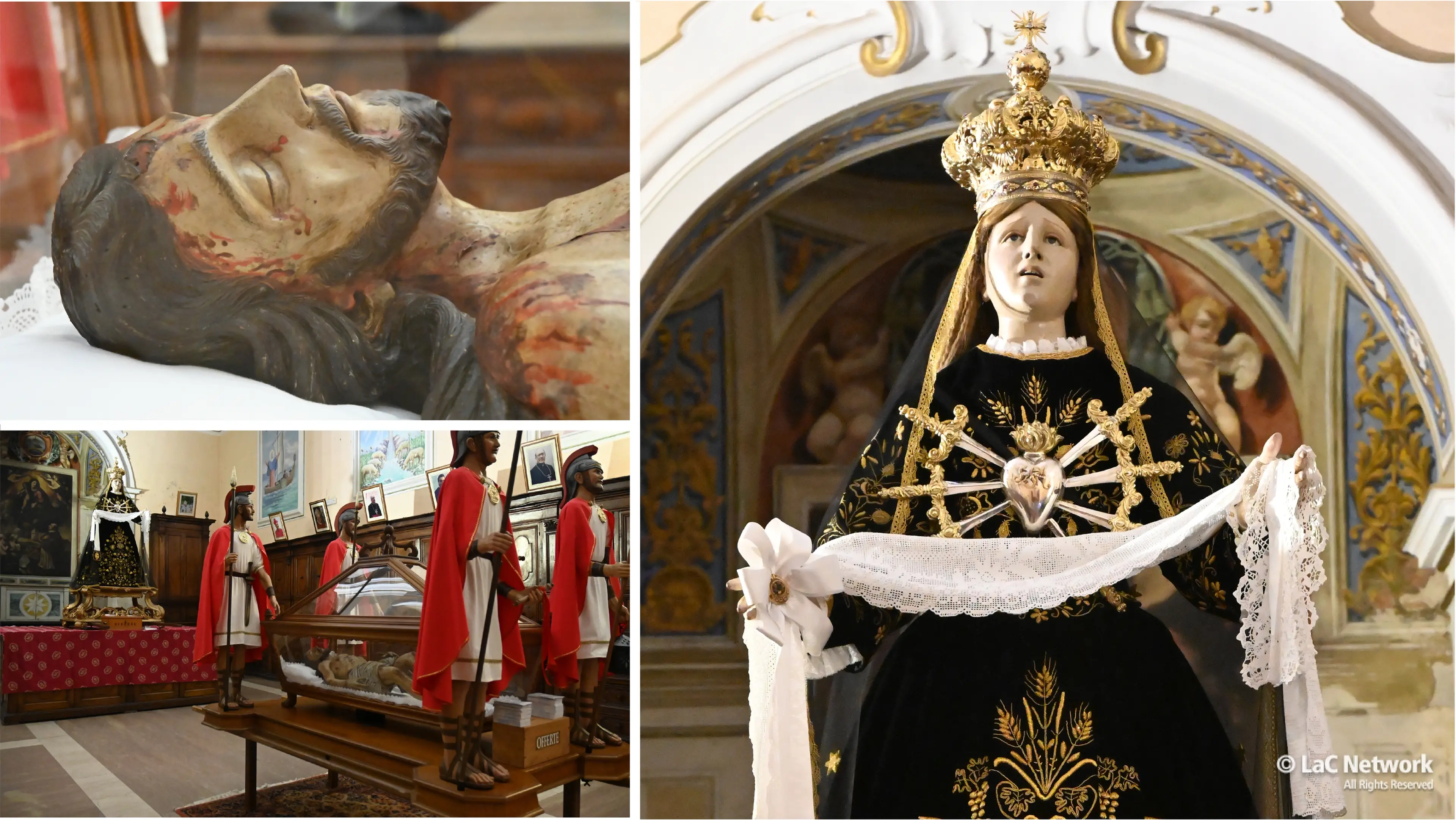 Tra flagellanti e suoni arcaici, a Cassano il grido della “Chiamata” e l’abbraccio tra l’Addolorata e il Cristo morto\n