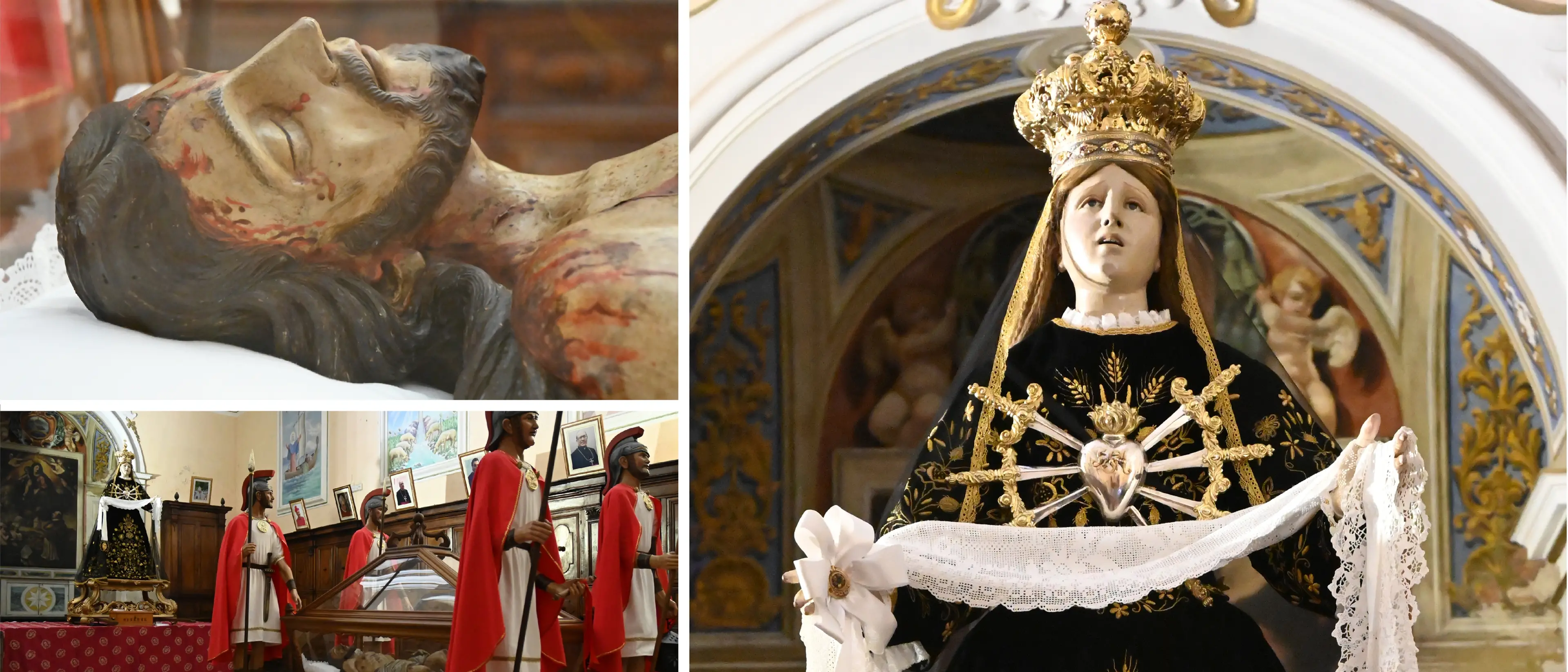 Tra flagellanti e suoni arcaici, a Cassano il grido della “Chiamata” e l’abbraccio tra l’Addolorata e il Cristo morto\n