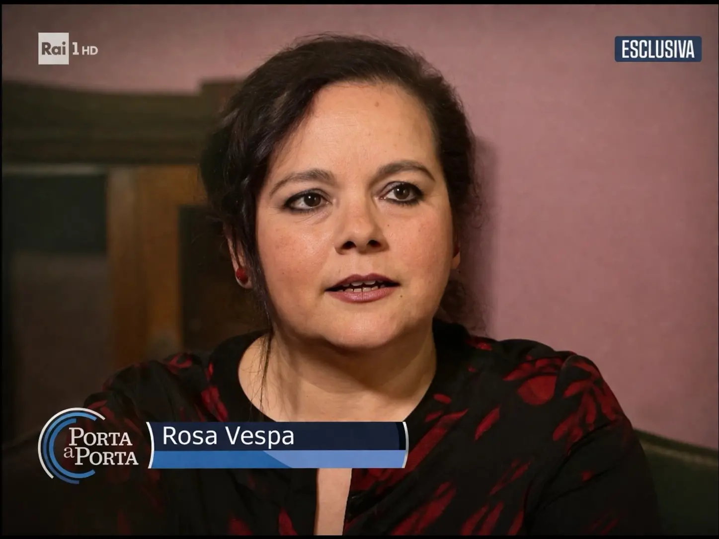 Rosa Vespa a Porta a Porta: «Volevo solo stringere un bambino»