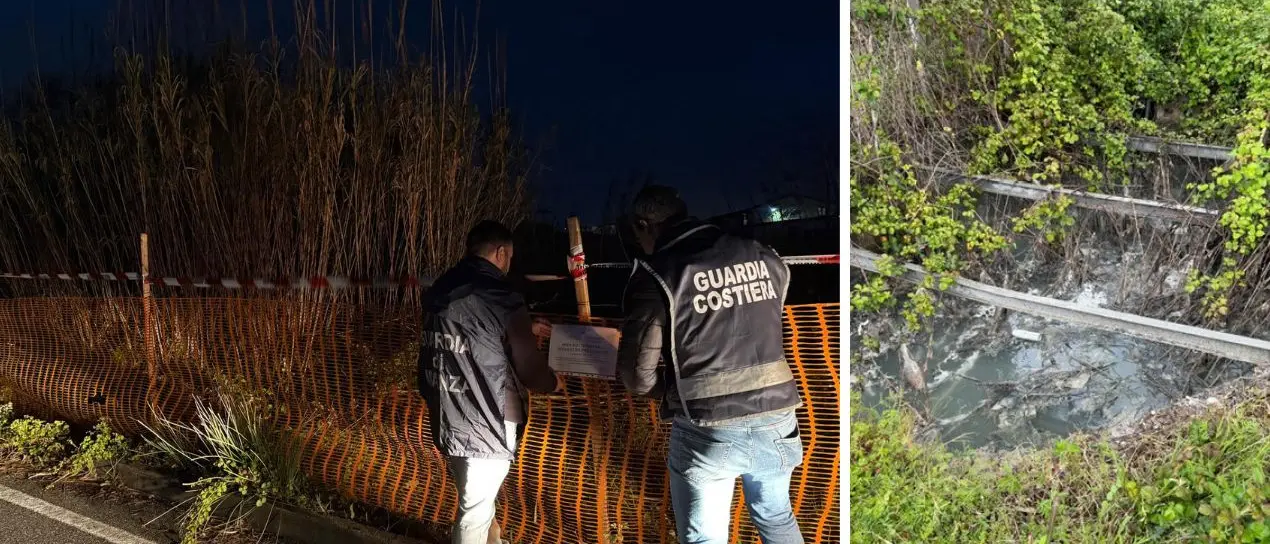 Lamezia, reflui fognari nel torrente Cantagalli e poi in mare: sequestrata un’area a Sant’Eufemia\n