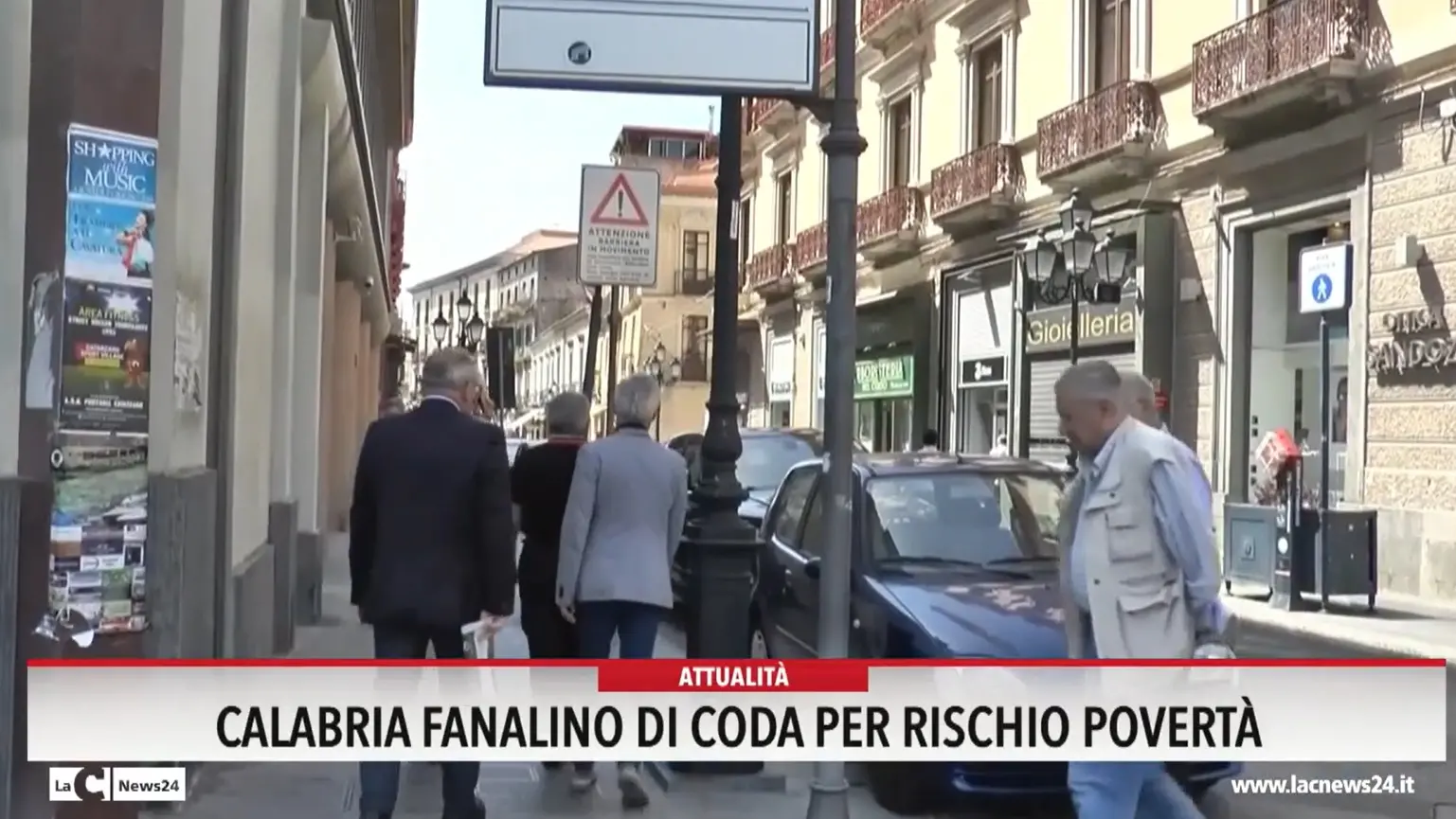 Calabria fanalino di coda per rischio povertà