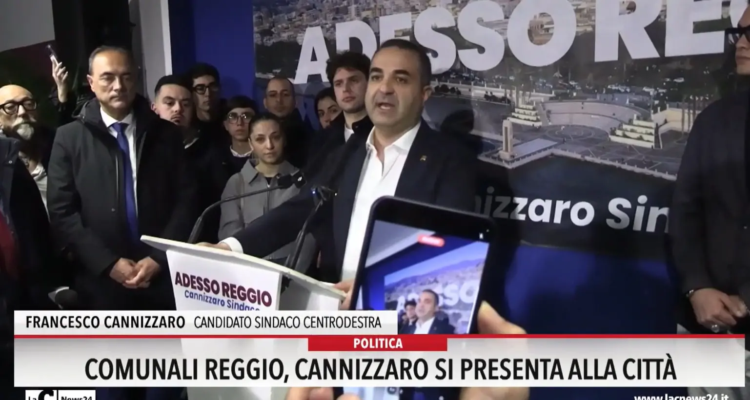 Comunali a Reggio, Cannizzaro si presenta alla città