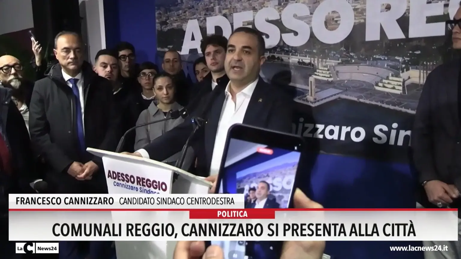 Comunali a Reggio, Cannizzaro si presenta alla città