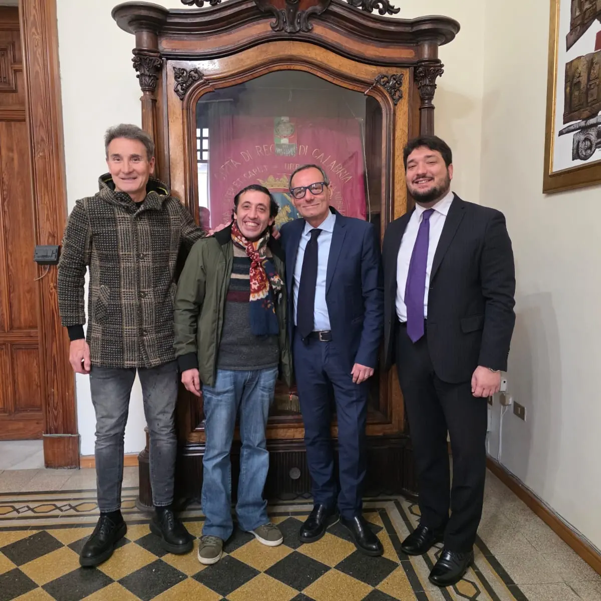 Marcello Fonte a Palazzo San Giorgio, Battaglia e Tripodi: «Radici e progetti per valorizzare borghi e periferie»\n