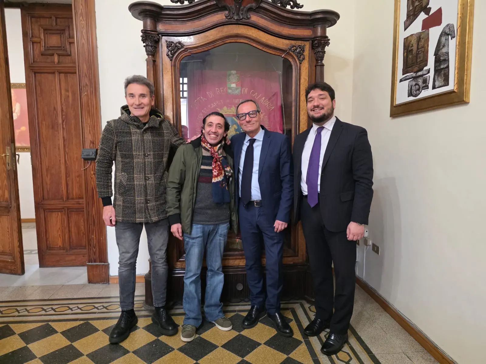 Marcello Fonte a Palazzo San Giorgio, Battaglia e Tripodi: «Radici e progetti per valorizzare borghi e periferie»\n