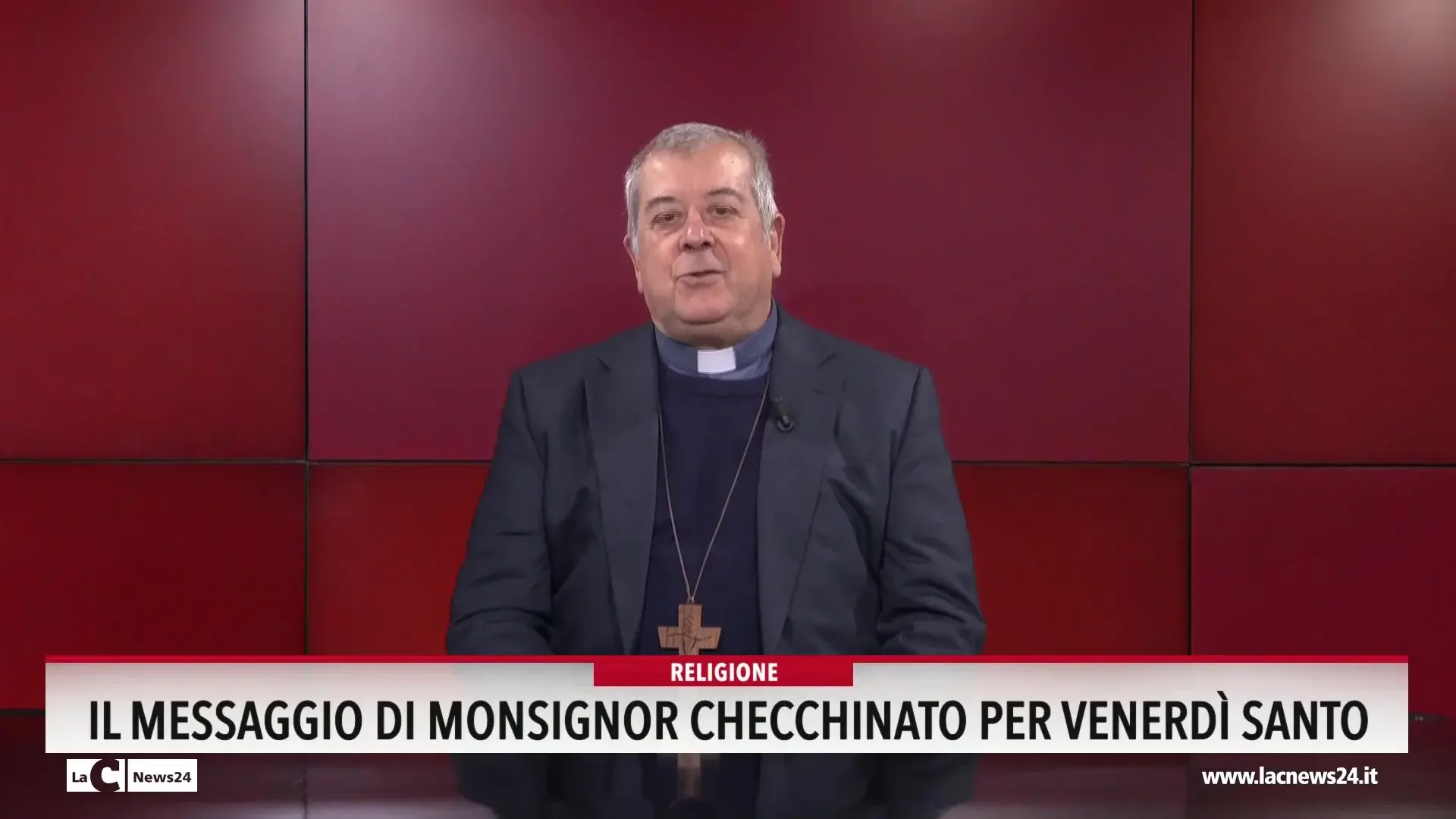 Il messaggio di monsignore Checchinato per venerdi santo.