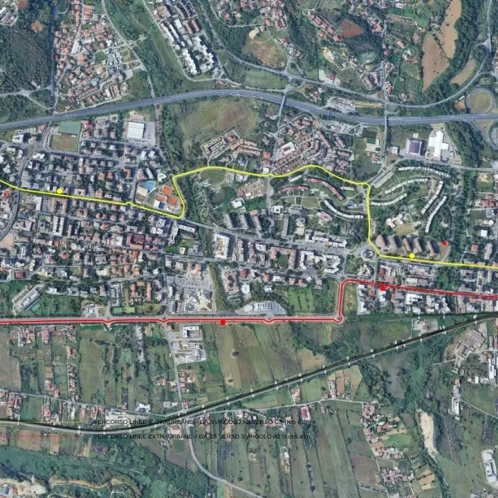 <p>Rende, capolinea unico per i bus extraurbani: ecco i nuovi percorsi</p>