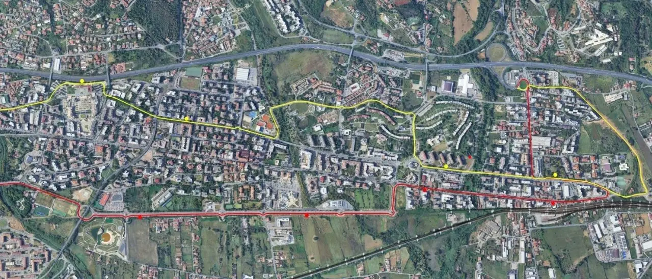 Rende, Parco Giorcelli nuovo hub di fermata per i bus extraurbani | IL PERCORSO\n