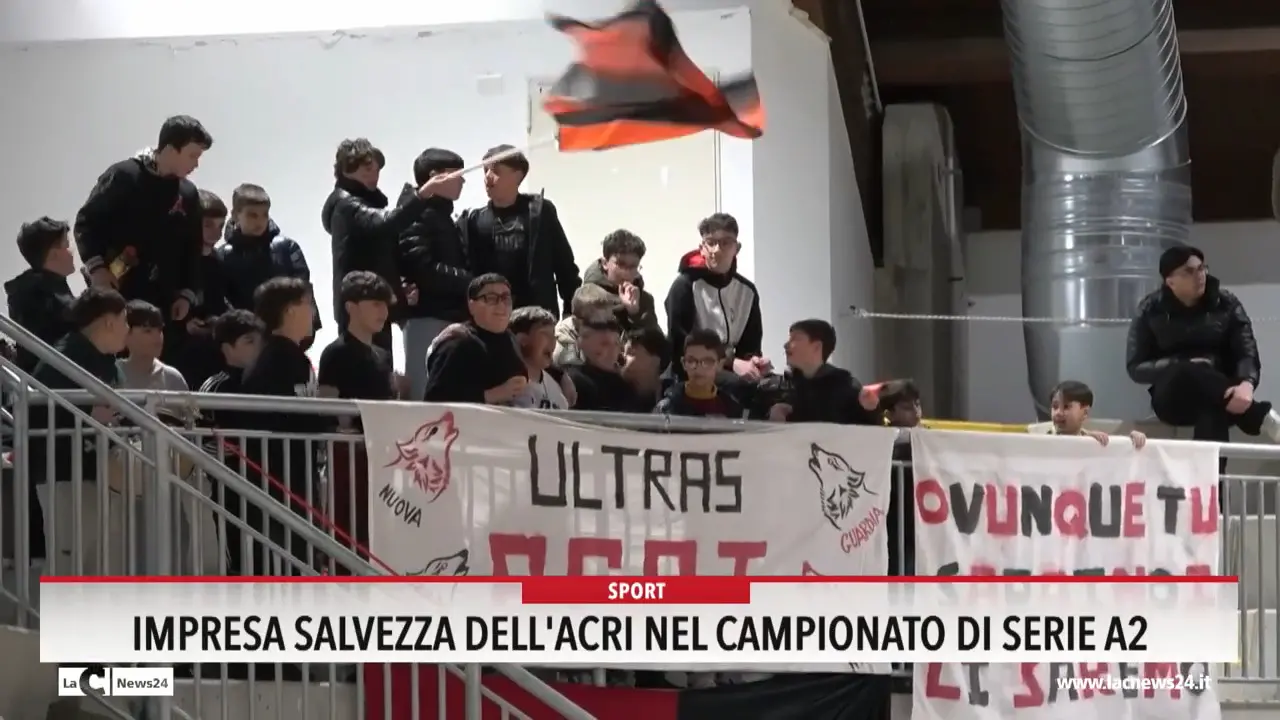Impresa salvezza dell'Acri nel campionato di serie A2
