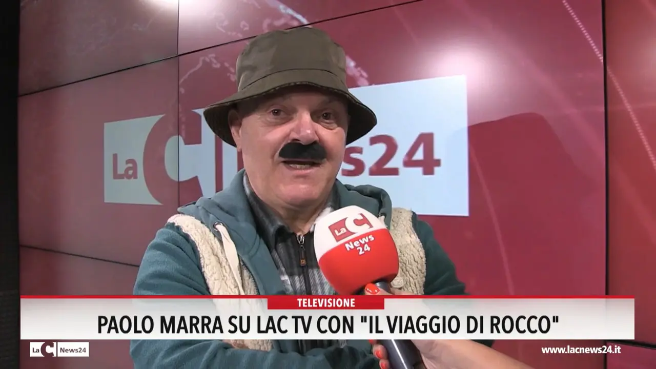 Paolo Marra su LaC Tv con \"Il viaggio di Rocco\"