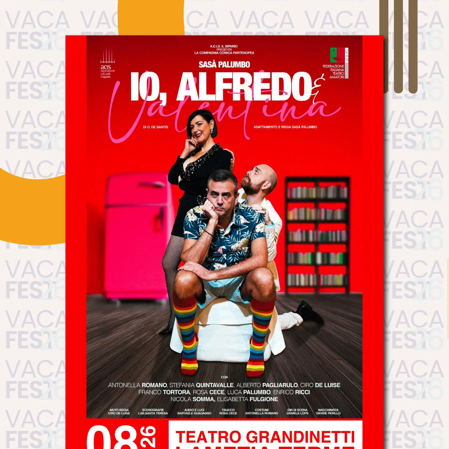 Il VacaFest accende Lamezia Terme: al Teatro Grandinetti arriva “Io, Alfredo e Valentina”\n