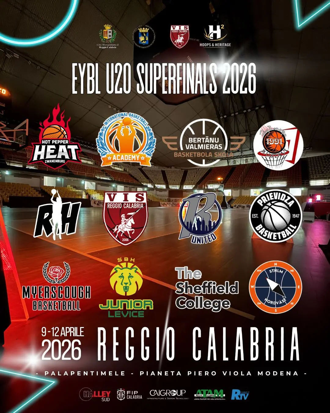 Quattro giorni di basket europeo: Reggio Calabria ospita la EYBL Under 20\n