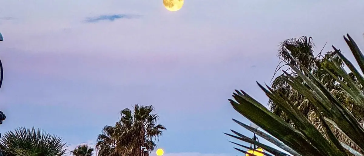 L’alba che accarezza la luna\n