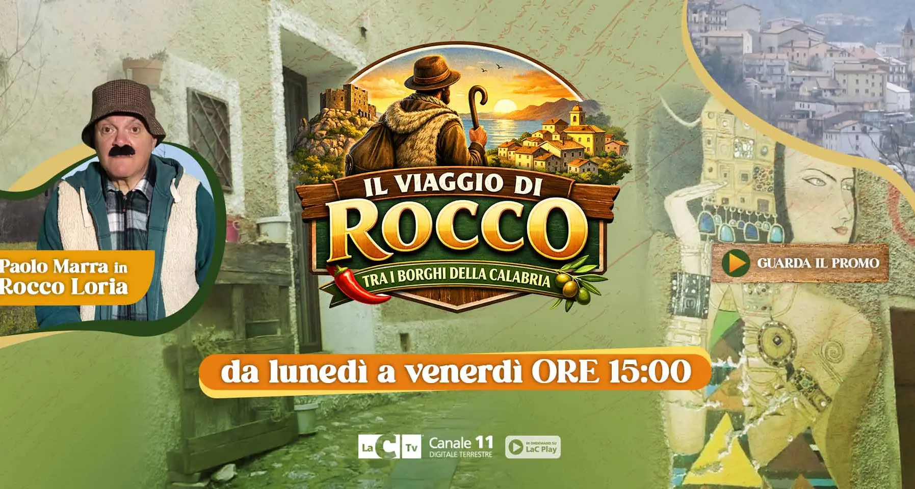 <p>Alla scoperta dei borghi della Calabria, parte oggi “<span style=\"color:hsl(0, 75%, 60%);\">Il viaggio di Rocco</span>”: prima tappa ad Acri</p>