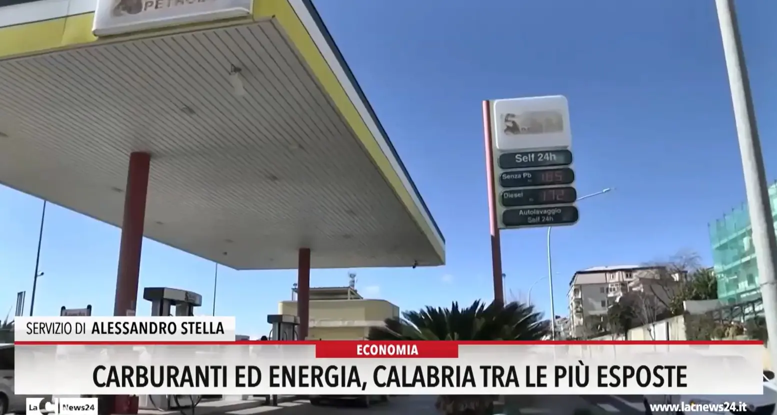 Carburanti ed energia, Calabria tra le più esposte