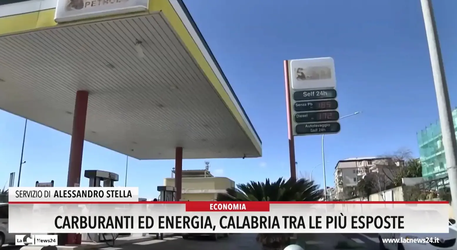 Carburanti ed energia, Calabria tra le più esposte