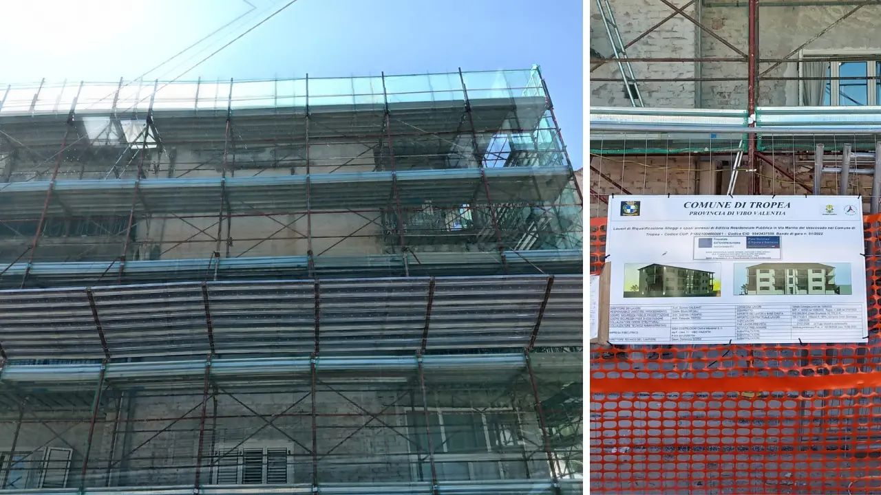 Tropea, la riqualificazione dei quaranta alloggi di via Libertà entra nella fase finale\n