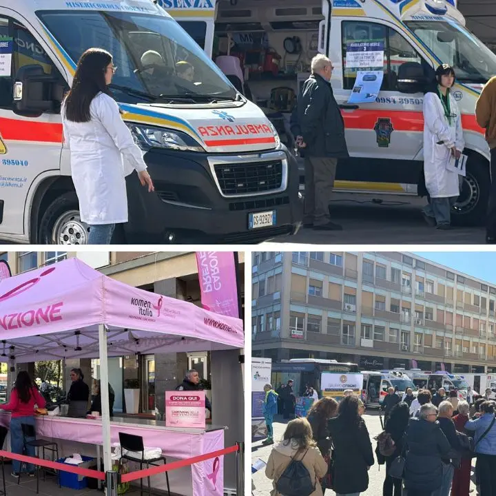 “Cosenza Città in Salute”: centinaia di cittadini in fila per screening e visite specialistiche gratuiti\n