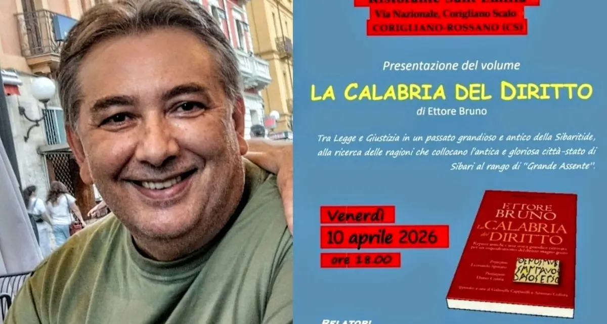 Ettore Bruno presenta a Corigliano-Rossano il libro “La Calabria del diritto”\n