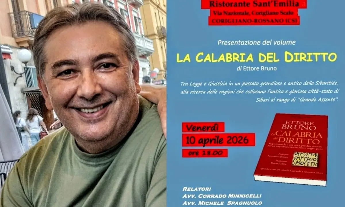 Ettore Bruno presenta a Corigliano-Rossano il libro “La Calabria del diritto”\n