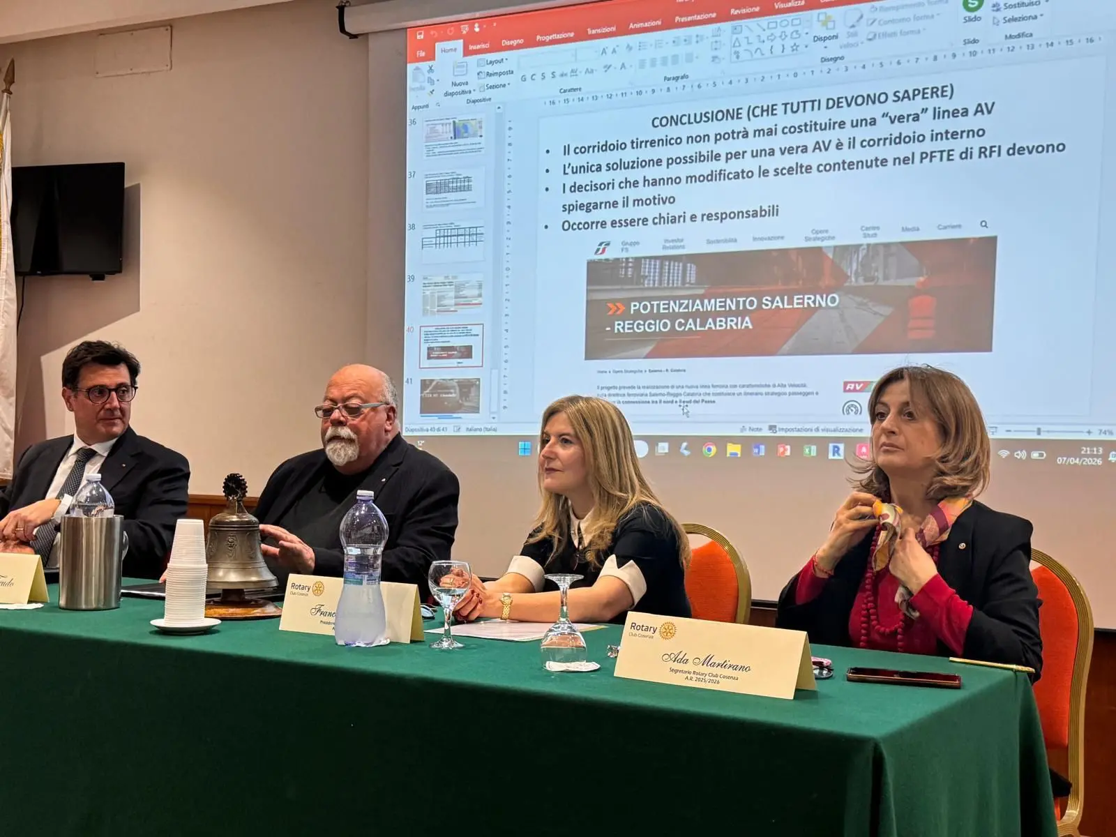 Alta velocità, il Rotary rilancia il tracciato interno: «Occasione irripetibile per la Calabria»\n