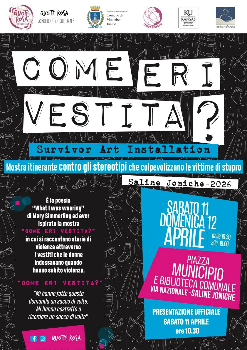 “Come eri vestita?”: A Saline Joniche l’arte che abbatte i pregiudizi sulla violenza di genere\n