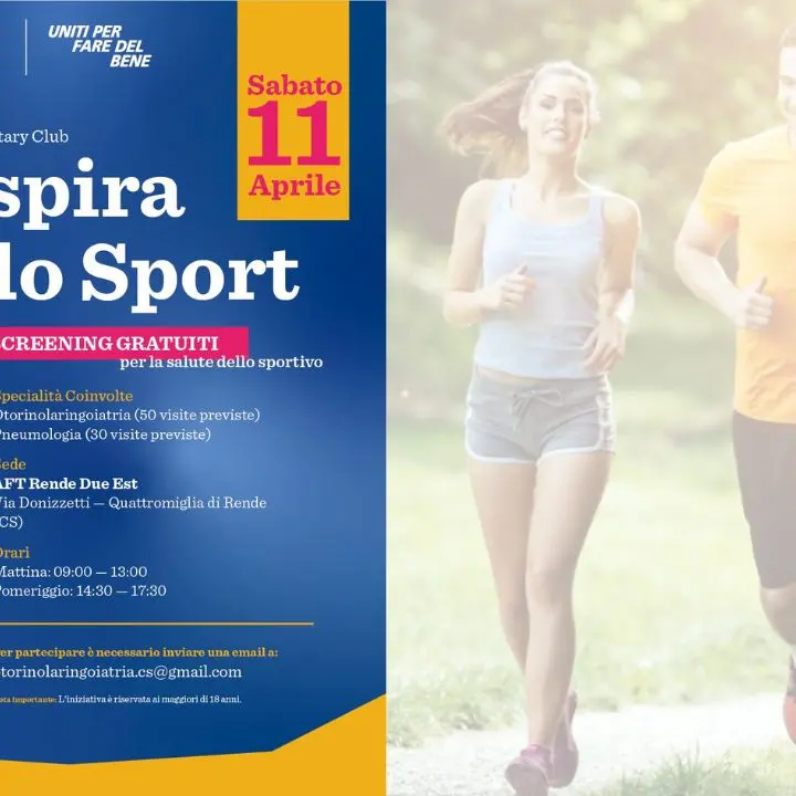 Screening gratuiti di prevenzione respiratoria: l’iniziativa del Rotary Club di Rende