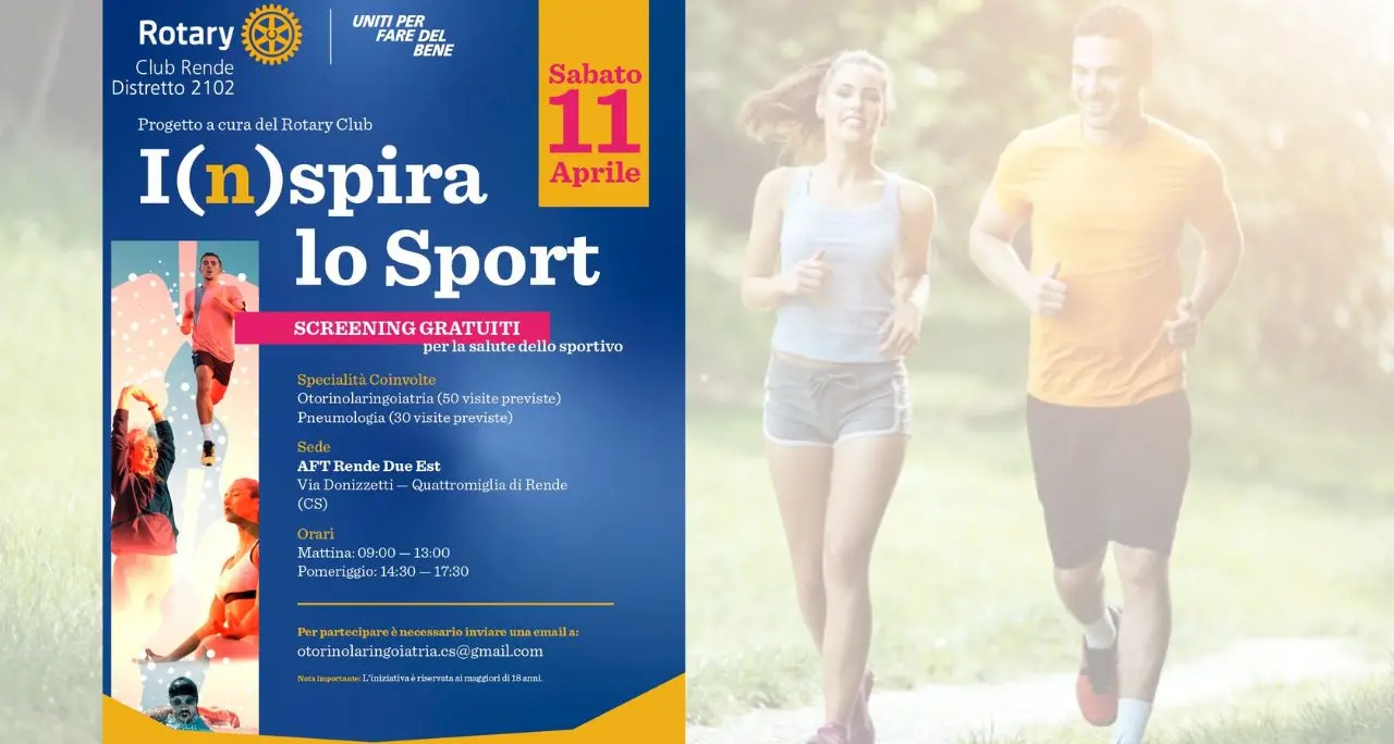 Screening gratuiti di prevenzione respiratoria: l’iniziativa del Rotary Club di Rende