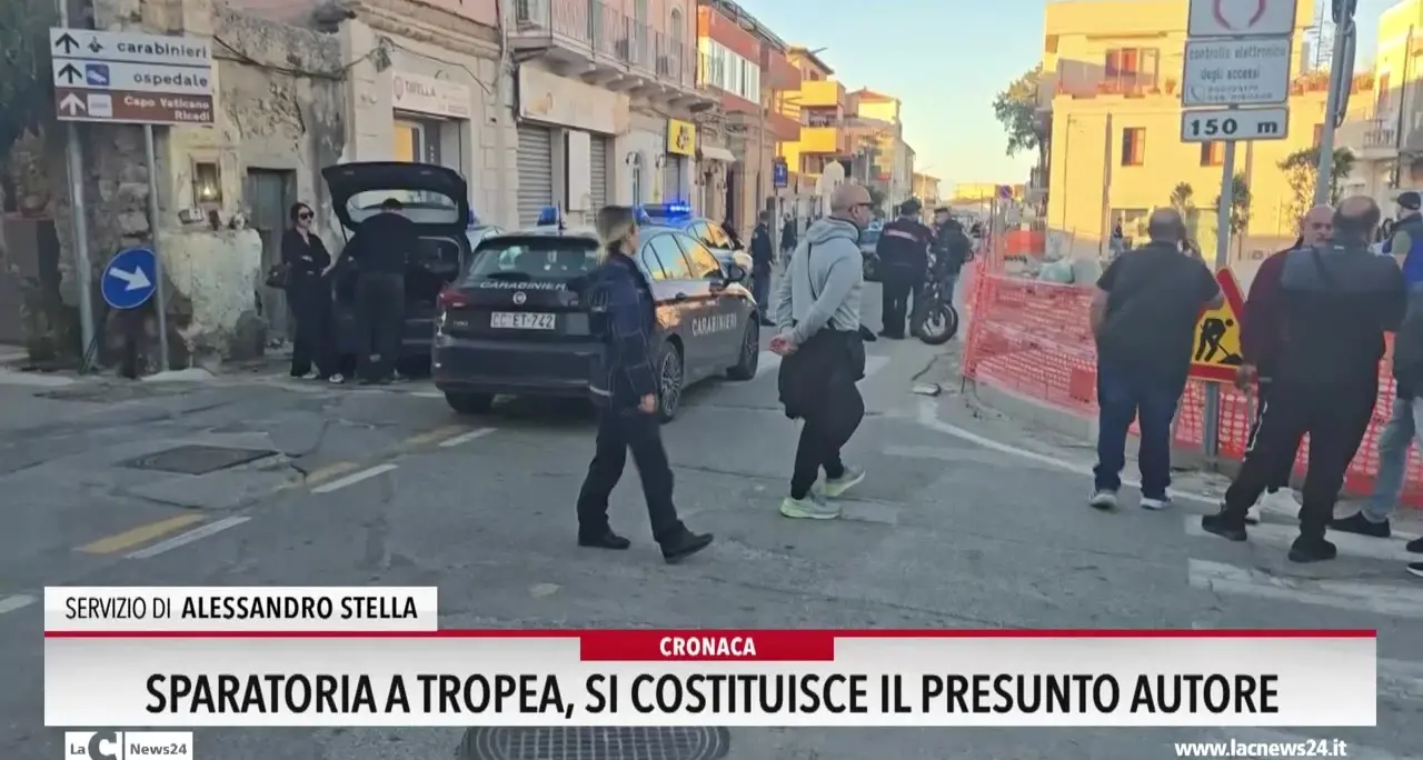 Sparatoria a Tropea: si costituisce il presunto autore