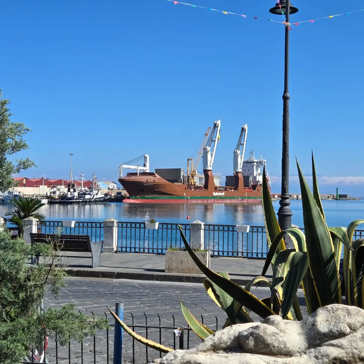 Al porto di Vibo Marina due grandi navi cargo:\u00A0continua l’export del polo metalmeccanico verso\u00A0gli Usa e non solo\n