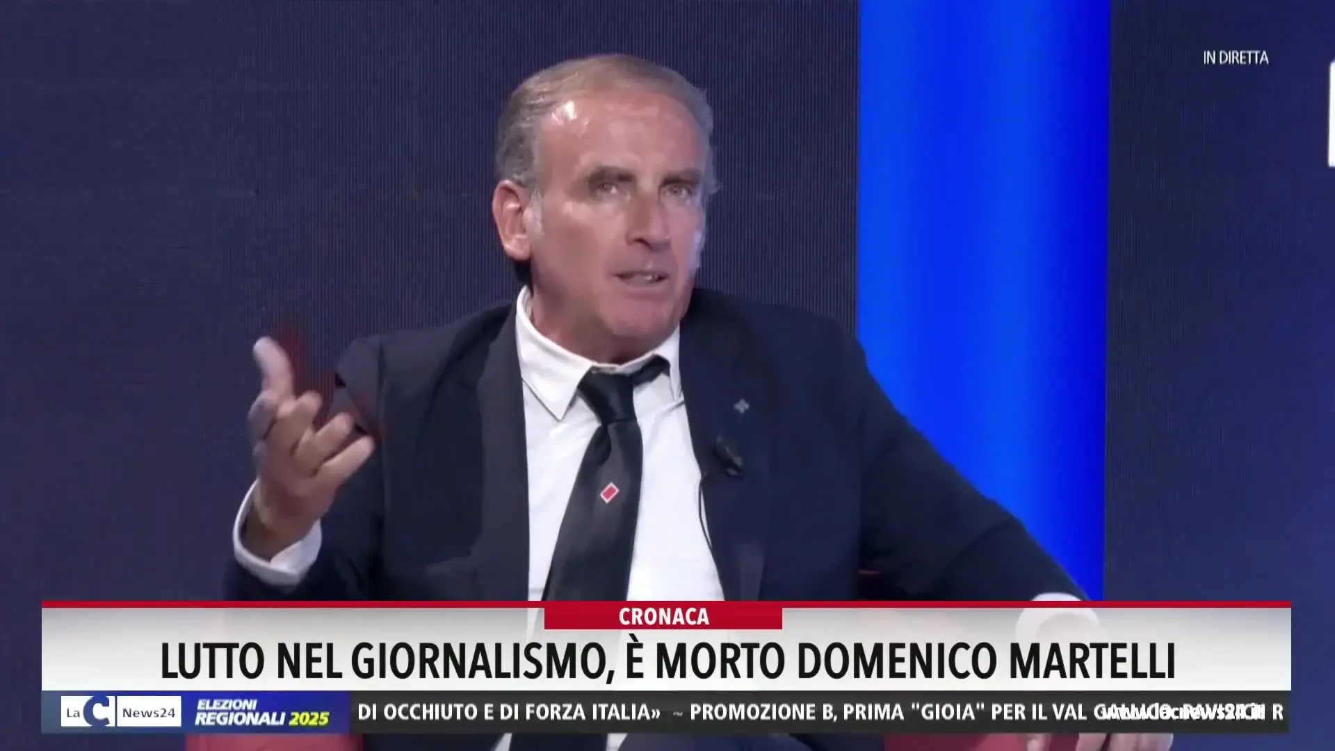 Lutto nel giornalismo, è morto Domenico Martelli