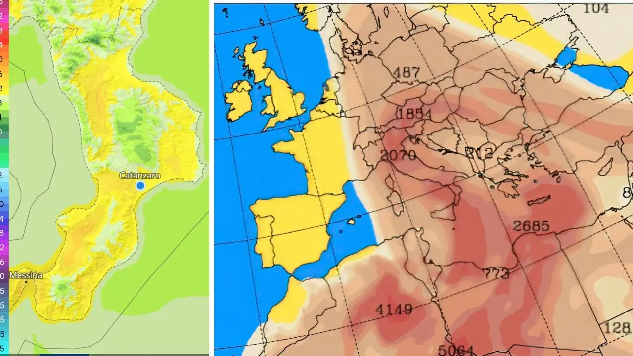 In Calabria caldo anomalo e nei cieli sabbia dal Sahara, weekend con temperature fino a 28 gradi: ecco dove