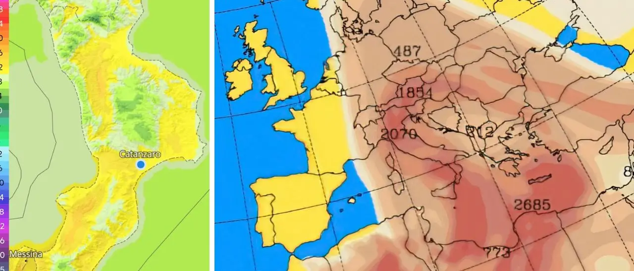 In Calabria caldo anomalo e nei cieli sabbia dal Sahara, weekend con temperature fino a 28 gradi: ecco dove