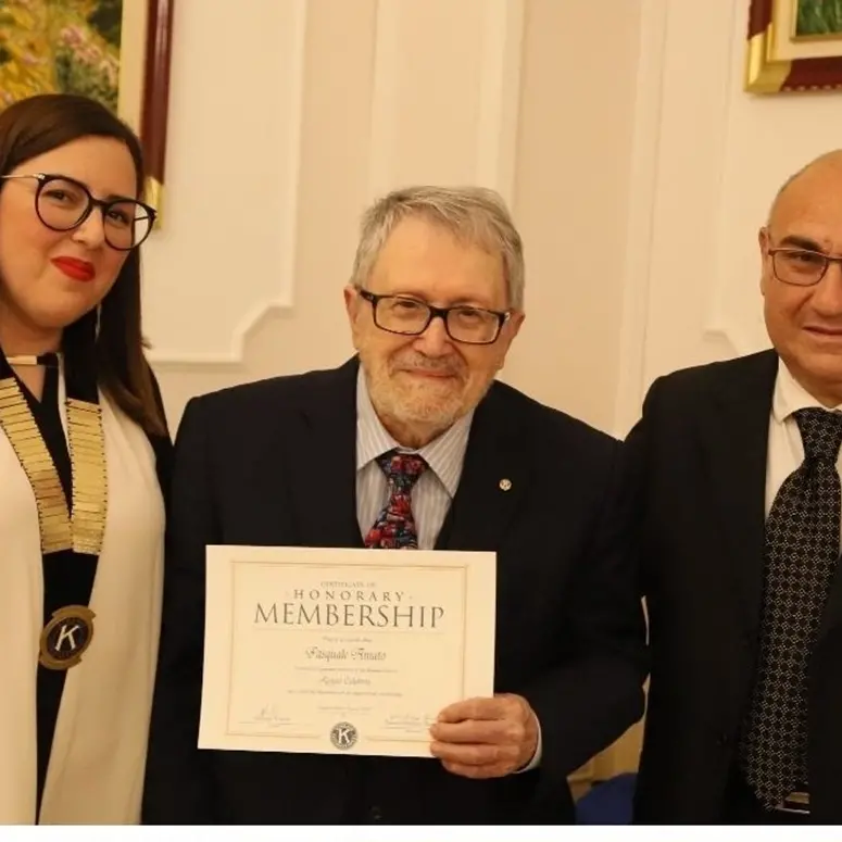 Pasquale Amato e Sara Bottari soci onorari del Kiwanis Club di Reggio\n