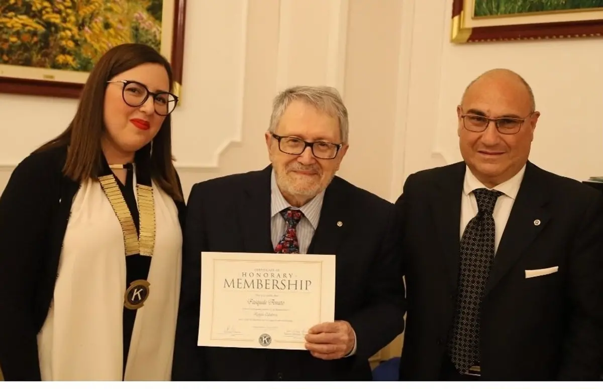 Pasquale Amato e Sara Bottari soci onorari del Kiwanis Club di Reggio\n