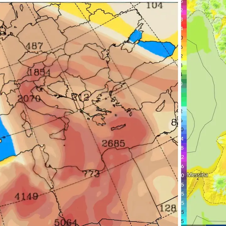 Meteo Cosenza, temperature fino a 28° nelle aree interne con possibile pioggia sporca\n