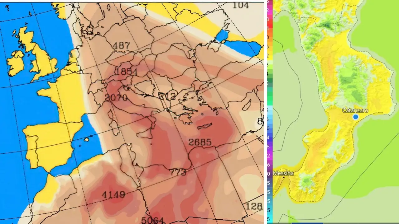 Meteo Cosenza, temperature fino a 28° nelle aree interne con possibile pioggia sporca\n