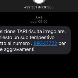 Truffa Tari via sms\u00A0a Mileto: il Comune avverte i cittadini: «Non rispondete a quel messaggio»\n