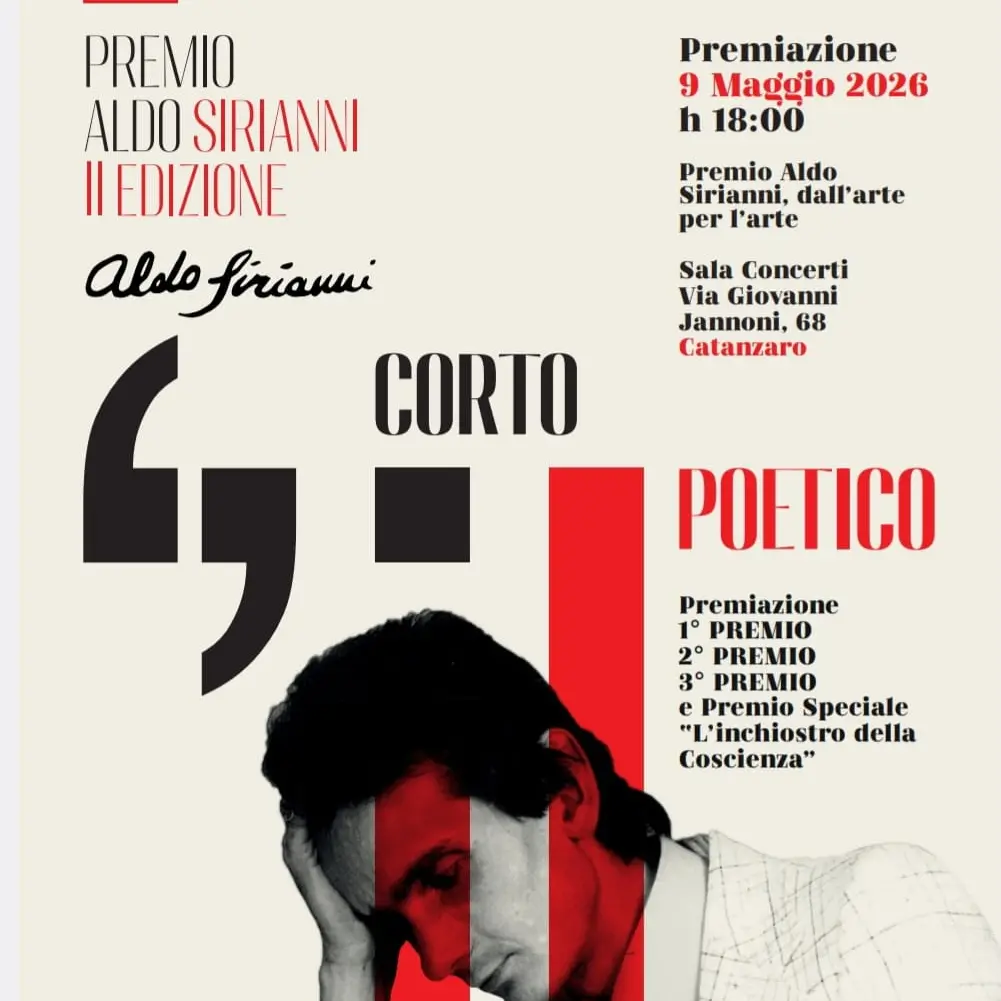 “Corto Poetico”: al via a Catanzaro la seconda\u00A0edizione del Premio Aldo Sirianni\n