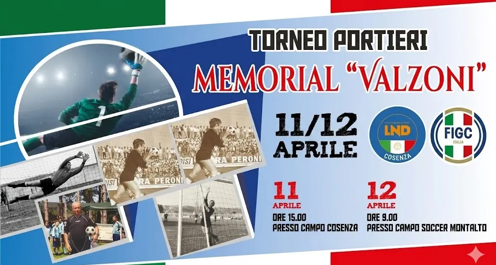 Torneo “Giuseppe Valzoni”, due giorni di sfide tra portieri in suo onore\n