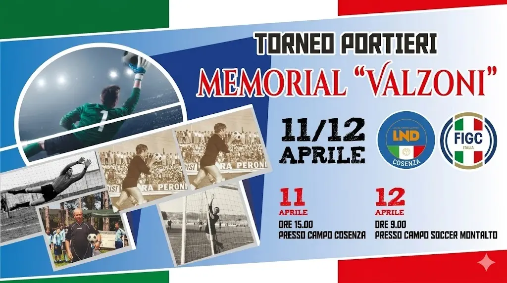 Torneo “Giuseppe Valzoni”, due giorni di sfide tra portieri in suo onore\n