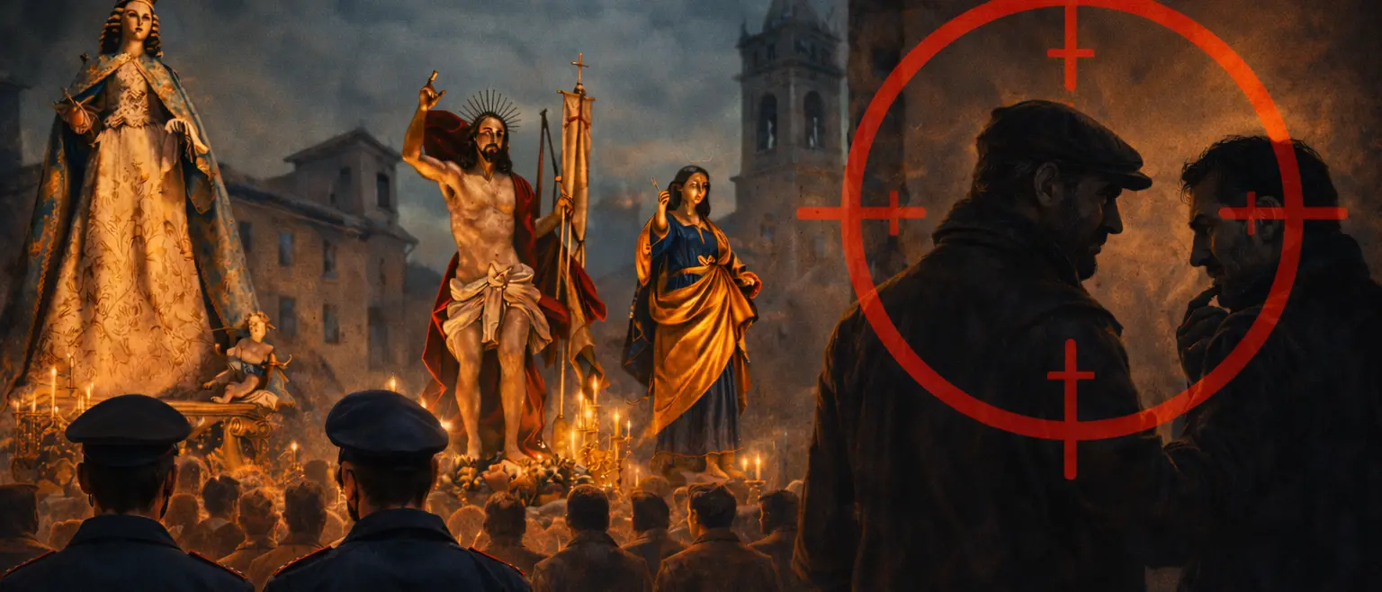 «La ‘ndrangheta nell’Affruntata di Soriano»: le statue sulle spalle degli uomini del clan Emanuele-Idà nel 2022\n