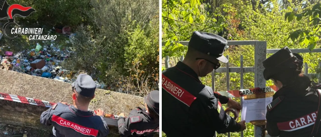 Discarica abusiva scoperta a Lamezia,\u00A0rifiuti e rottami in area verde: scatta il sequestro\n