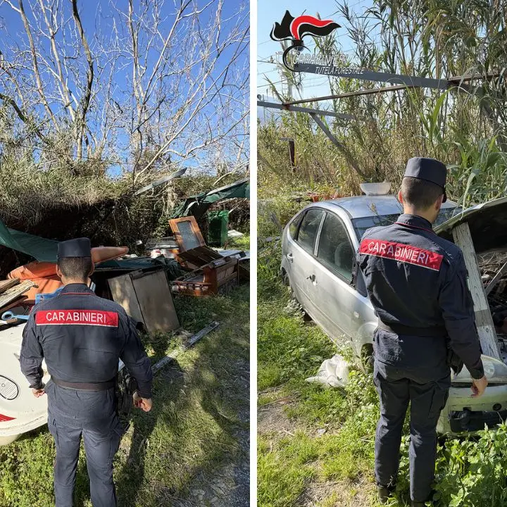 Acquappesa, sequestrata una discarica abusiva: denunciato il proprietario del terreno\n
