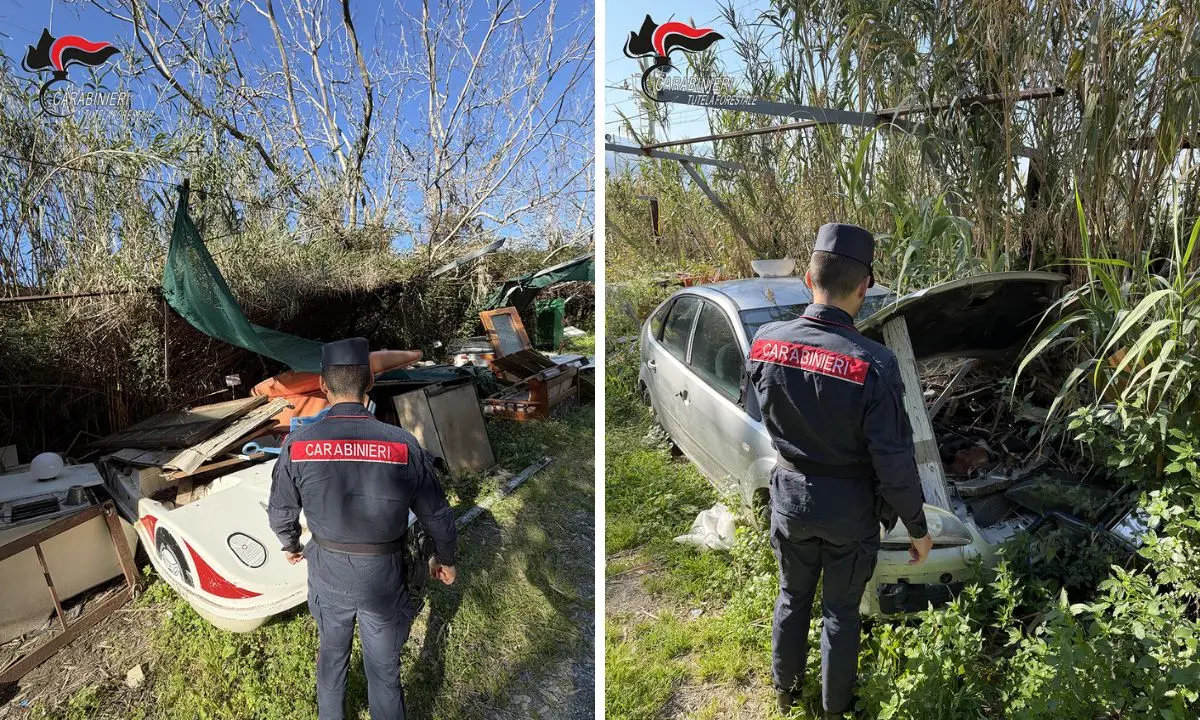 Acquappesa, sequestrata una discarica abusiva: denunciato il proprietario del terreno\n