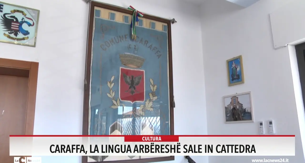 Caraffa, la lingua arbereshe sale in cattedra