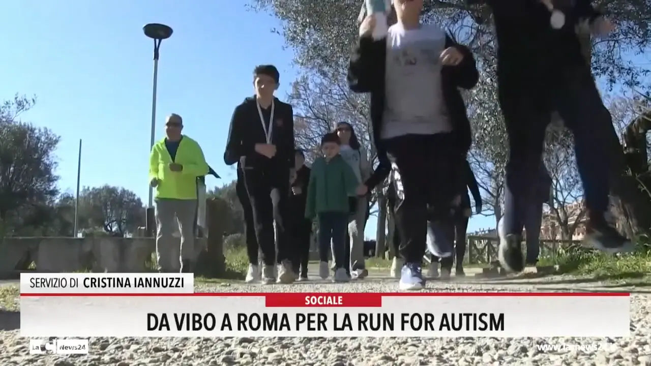 Da Vibo a Roma per la Run for autism