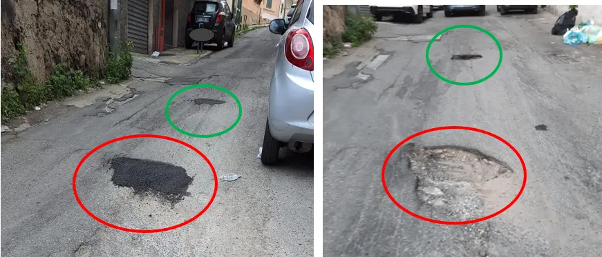 Reggio, strade dissestate tra Villini Svizzeri e Cappuccinelli: «Buche e interventi inefficaci»\n